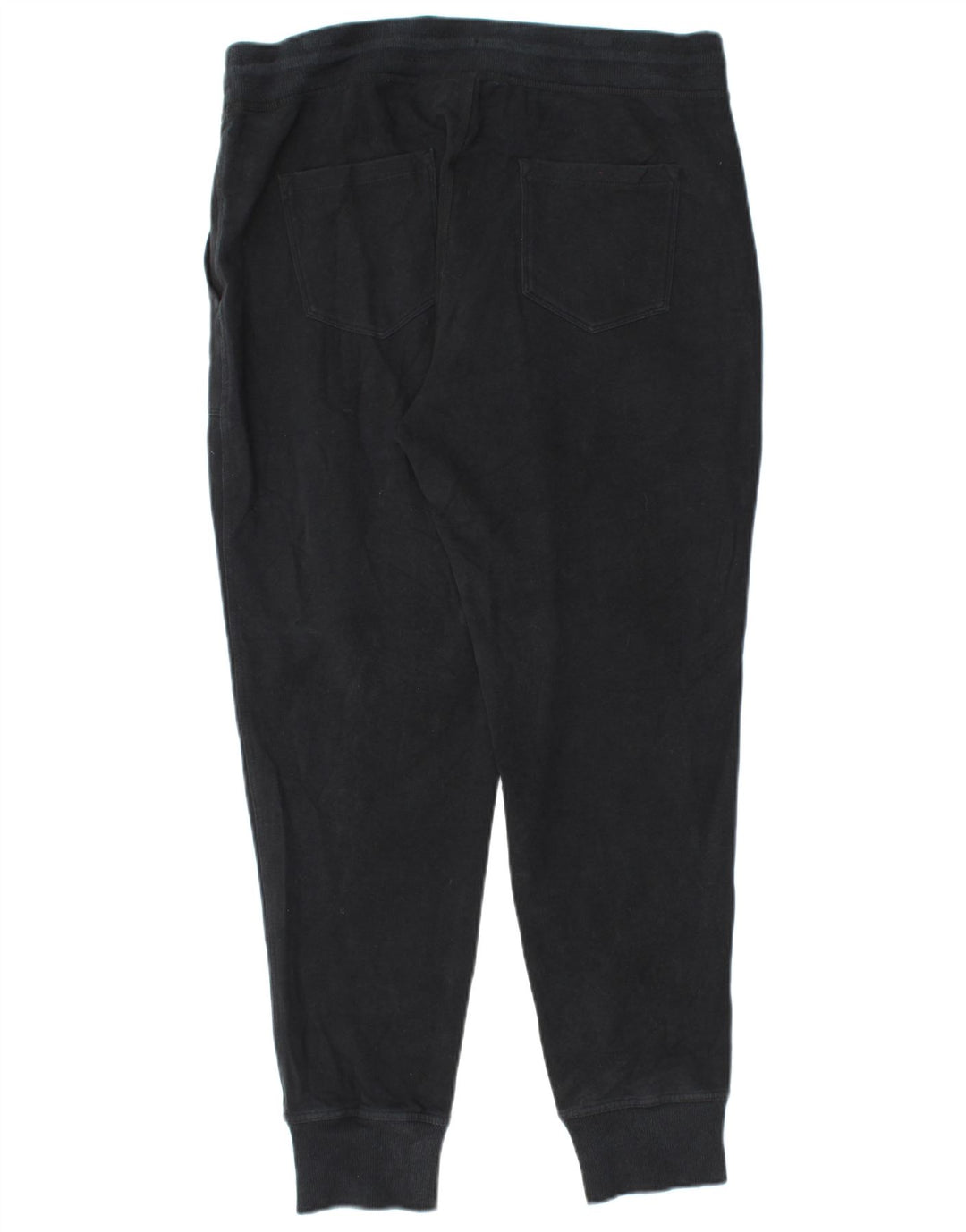 Calça de treino feminina L.L.BEAN Joggers UK 14 algodão preto médio