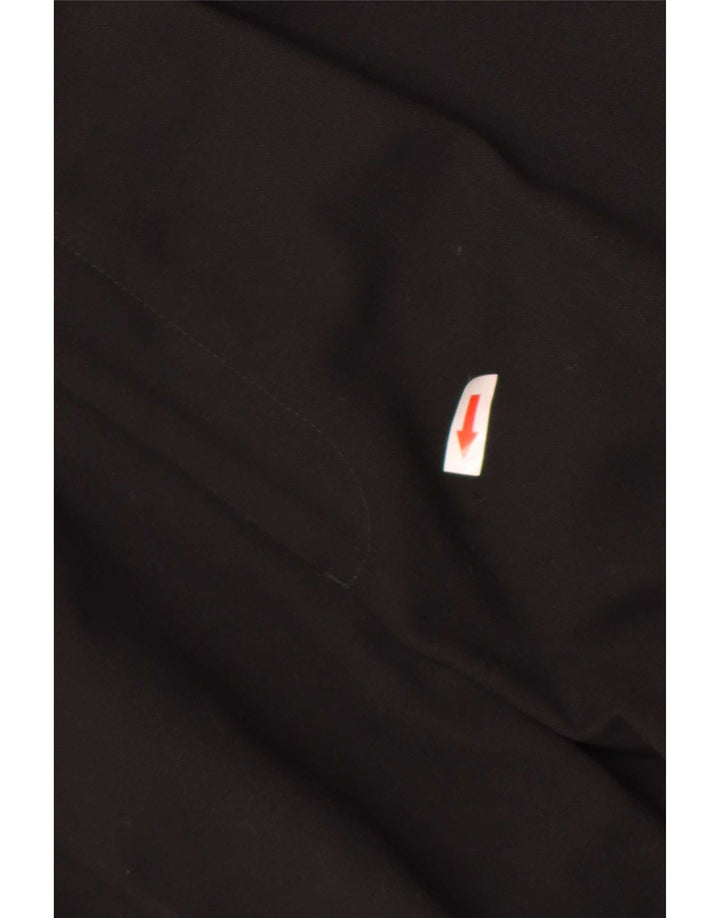Calça masculina de terno reto Marks & Spencer W32 L31 poliéster preto