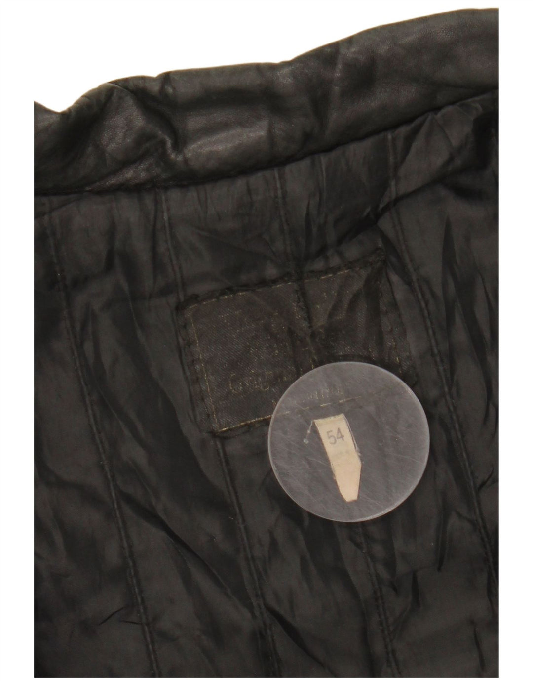 Jaqueta de couro feminina VINTAGE IT 54 3XL preta