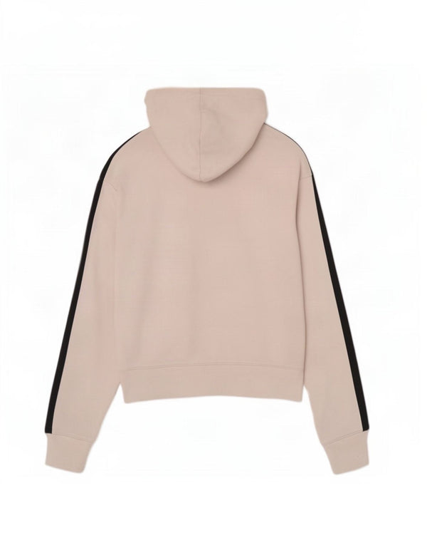 Jumper feminino com capuz gráfico Champion UK 14 bloco colorido branco médio