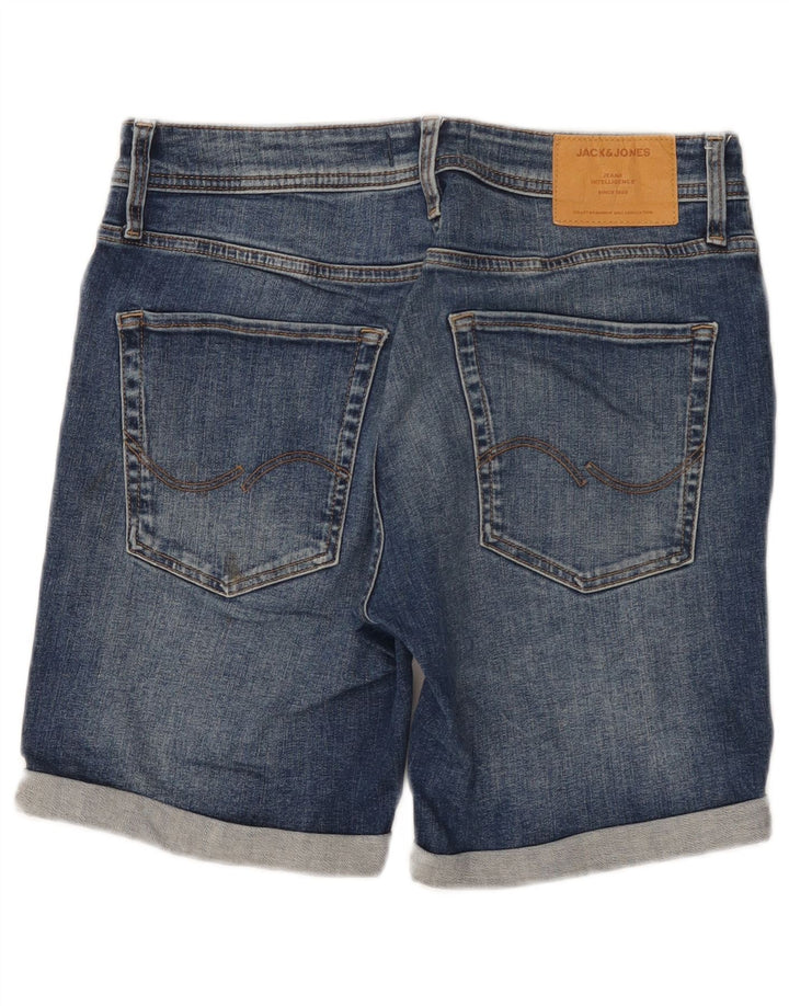 Shorts jeans masculino JACK & JONES pequeno W29 algodão azul