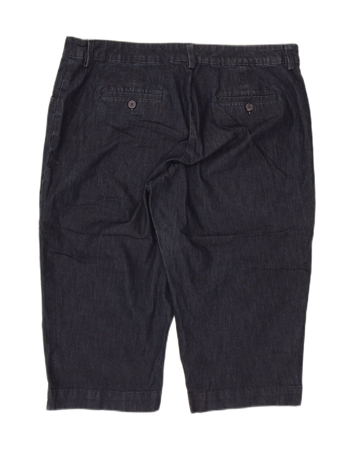 Bermuda jeans feminina LEE EUA 20 3XL W40 algodão azul