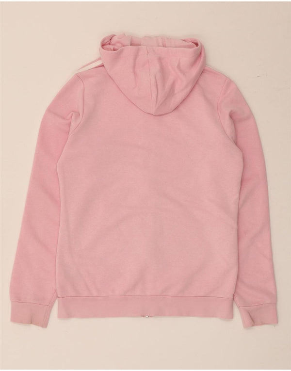 Suéter Adidas feminino com capuz e zíper 14-15 anos algodão rosa