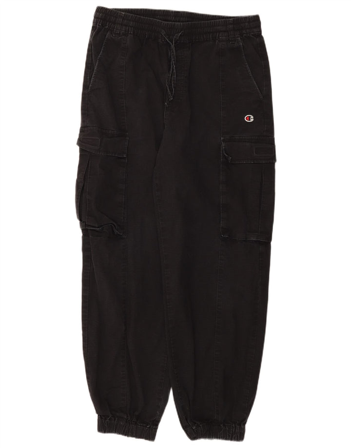 Calça cargo masculina Champion Joggers grande W34 L28 preta