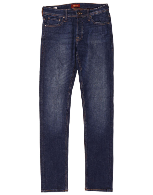 Jack & Jones Mens Slim Jeans W30 L34 Azul Algodão