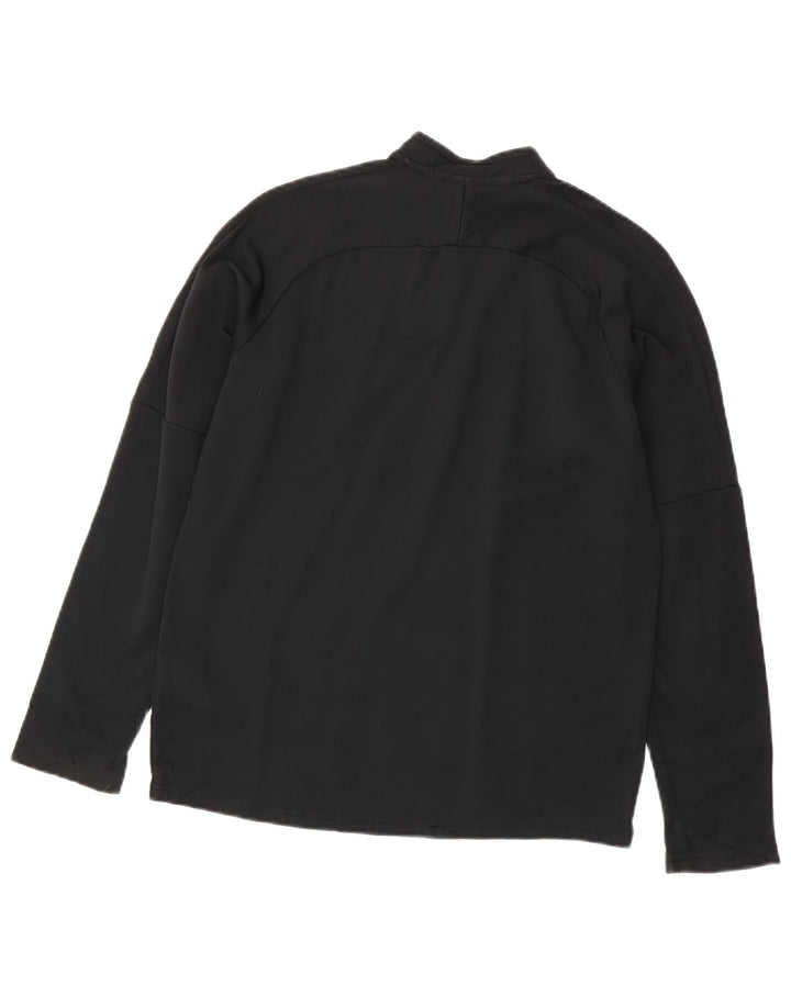 Nike Meninos Dri Fit Zip Neck Pullover Treino Top 13-14 Anos XL Preto