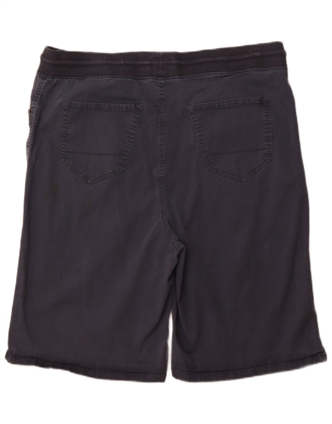 IZOD Mens Regular Fit Shorts W42 2XL Algodão Azul Marinho