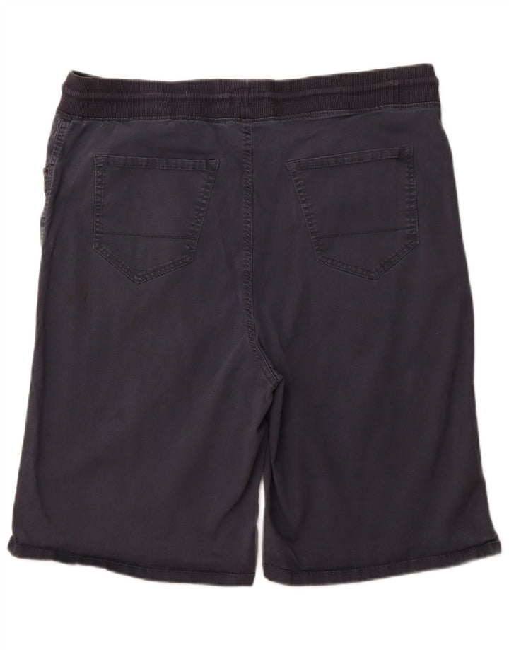 IZOD Mens Regular Fit Shorts W42 2XL Algodão Azul Marinho