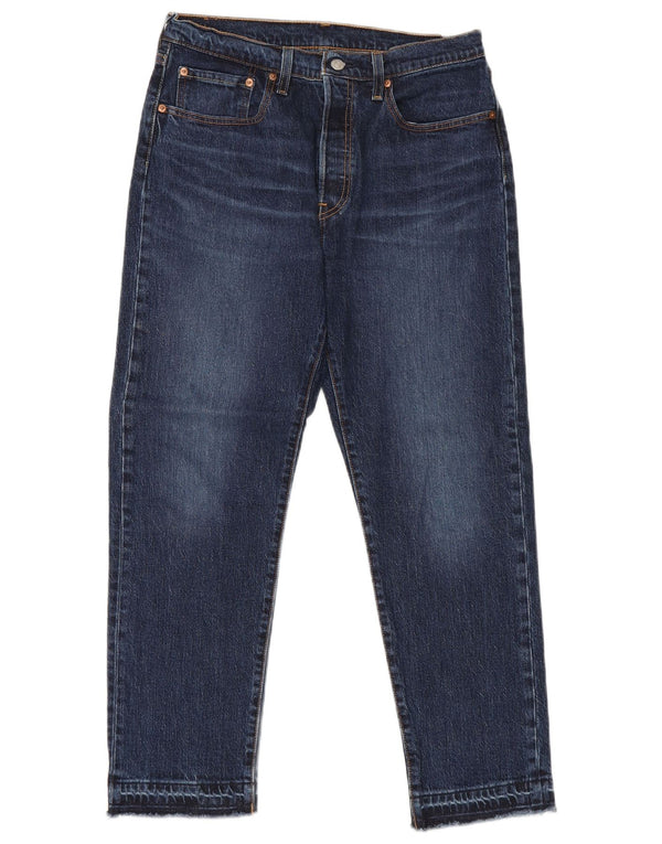 Levi's Masculino 501 Straight Jeans W30 L28 Azul Marinho Algodão