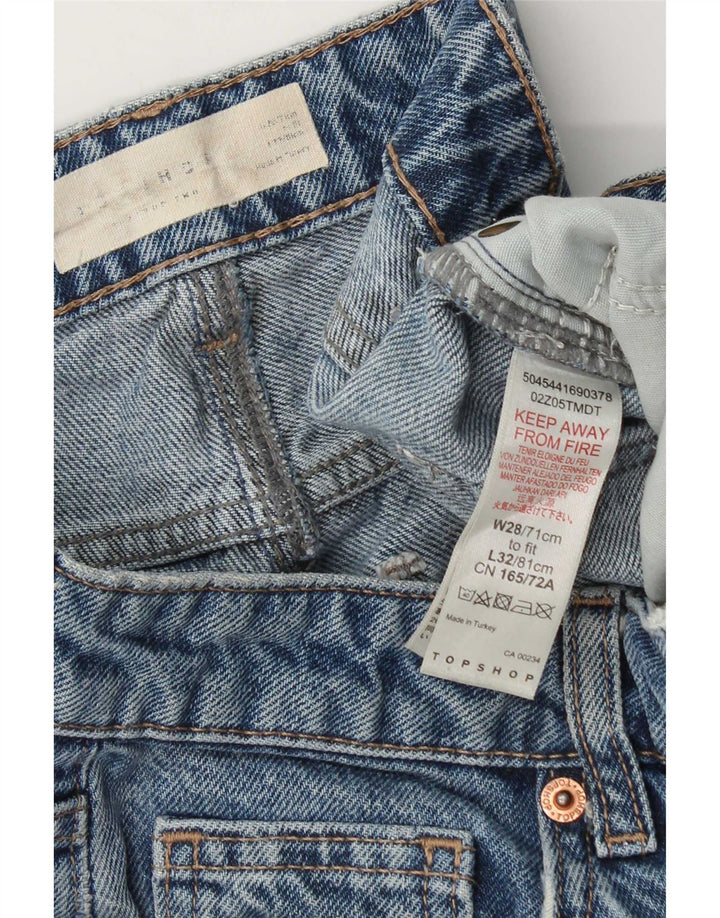 Topshop feminino bootcut jeans W28 L32 algodão azul