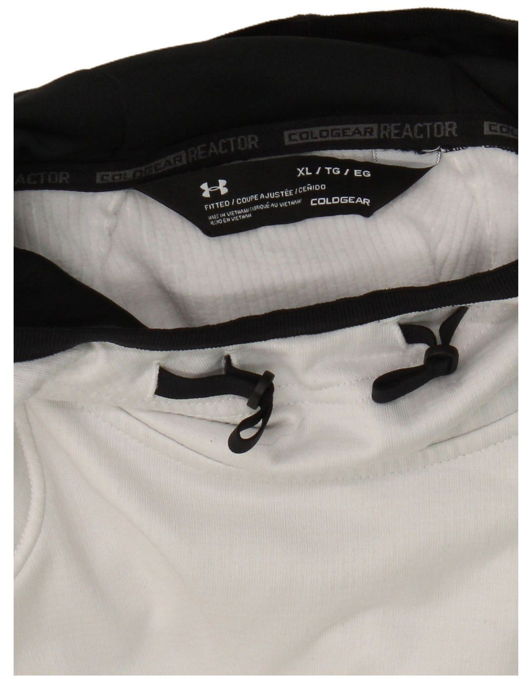 Under Armour masculino Cold Gear moletom com capuz XL branco
