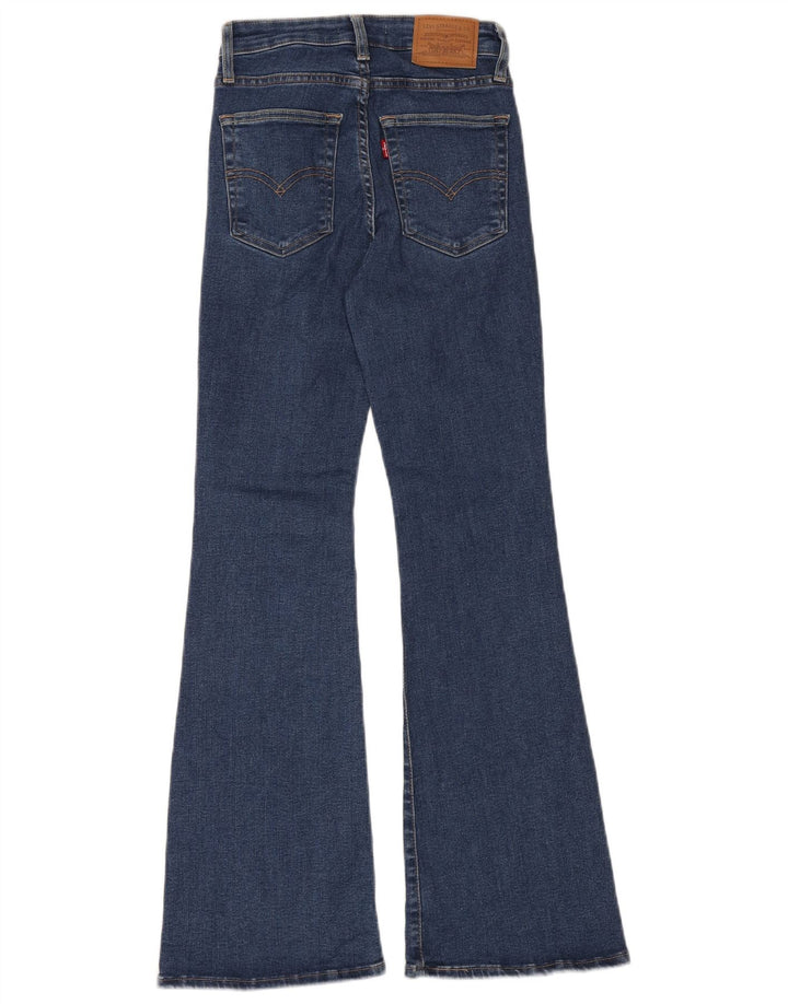 Calça jeans feminina Levi's 726 cintura alta larga W26 L30 algodão azul