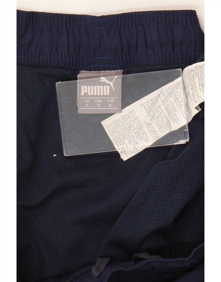 Shorts esportivos gráficos masculinos Puma XL azul marinho poliéster