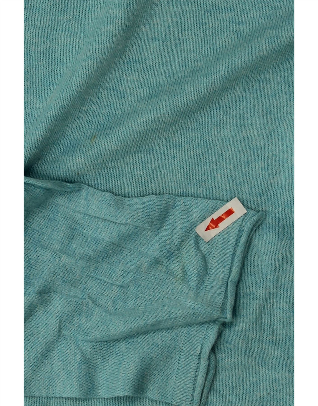 Zara Suéter masculino com gola redonda e algodão azul médio