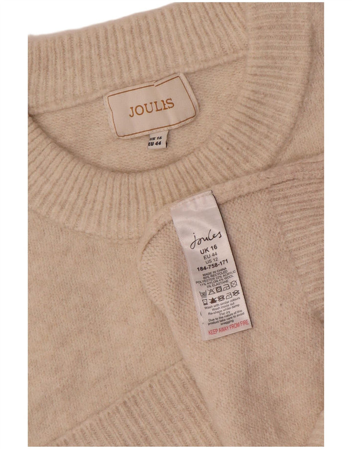 Joules Womens Vest Tank Top UK 16 Grande Poliéster Bege