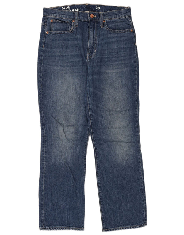 J. Crew Jeans Slim Feminino W28 L30 Azul Algodão