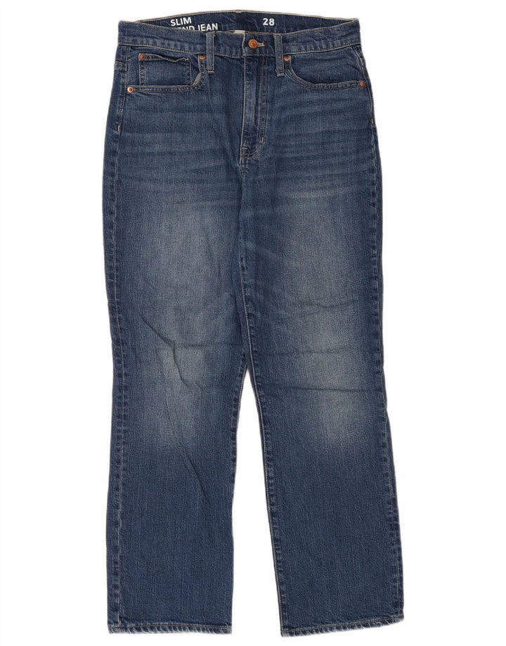 J. Crew Jeans Slim Feminino W28 L30 Azul Algodão