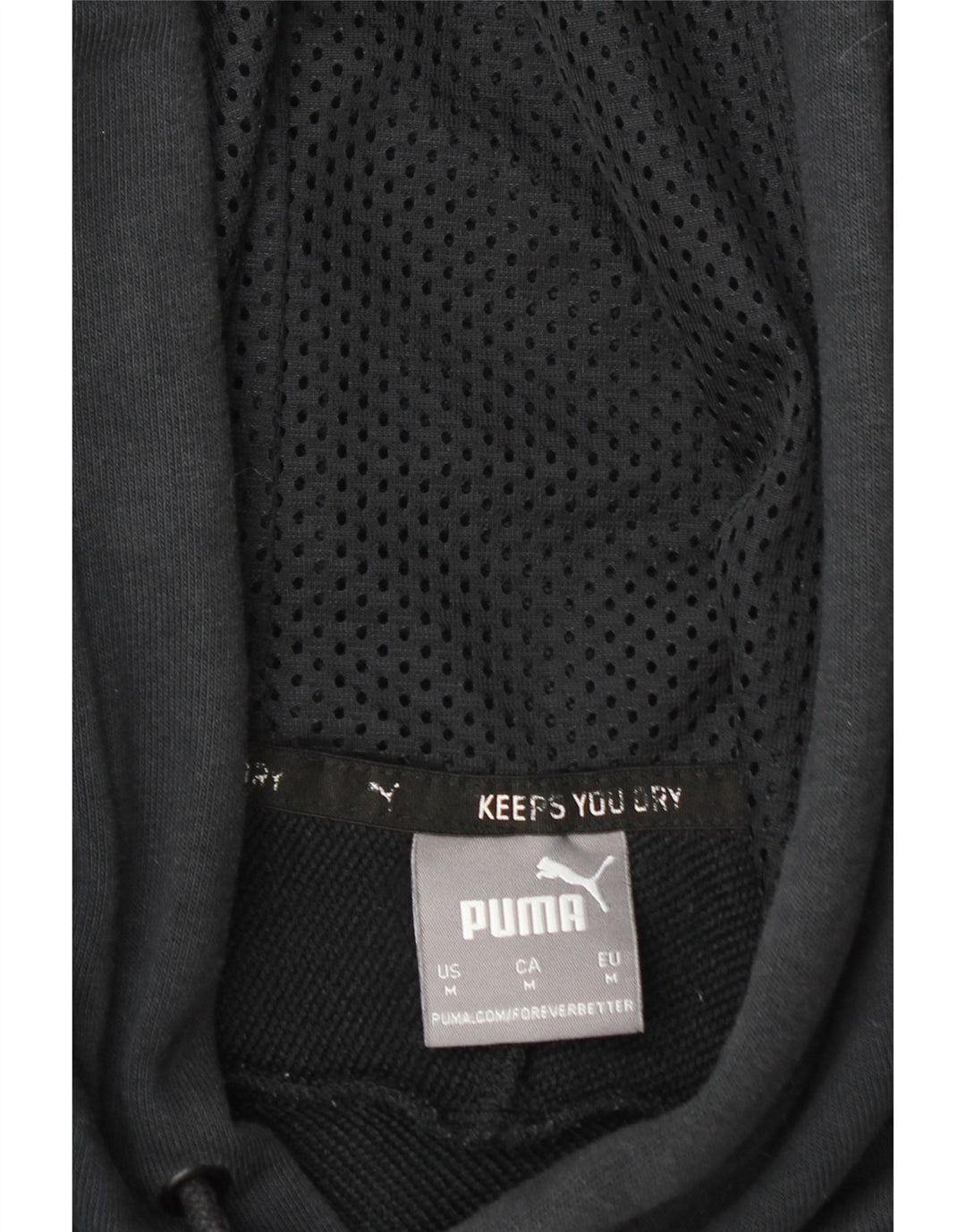 PUMA Mens Graphic Hoodie Jumper Médio Algodão Preto