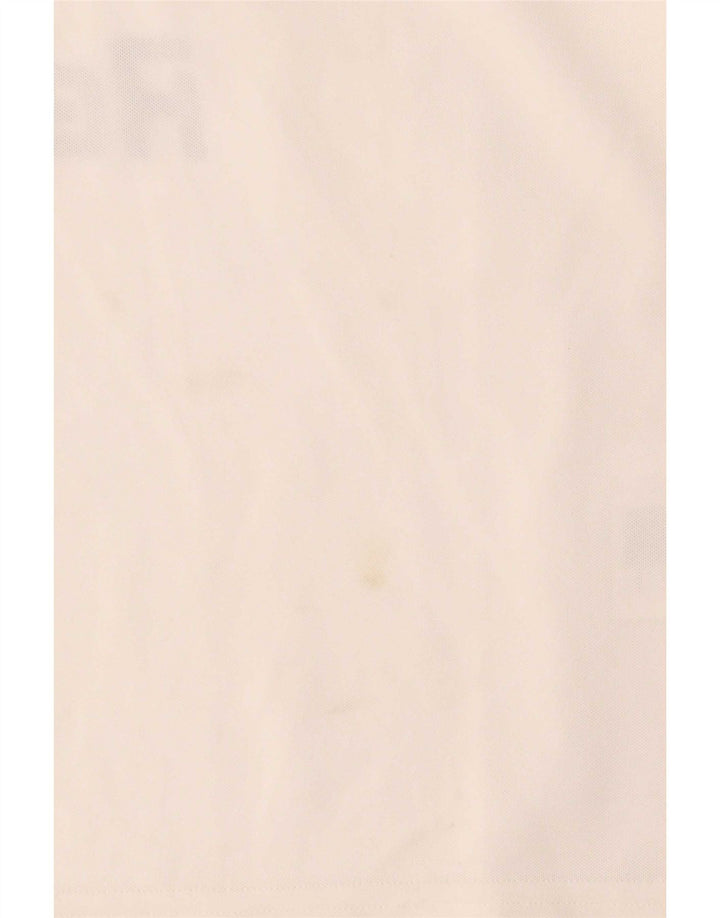 Adidas Mens Graphic T-Shirt Top Pequeno Poliéster Branco