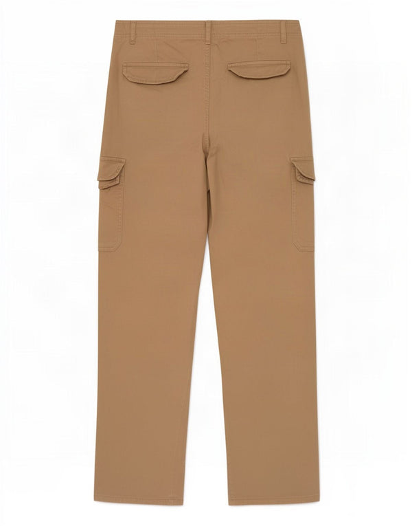 Calça cargo feminina Zara cintura alta solta ajuste UE 36 XS W26 L32 bege