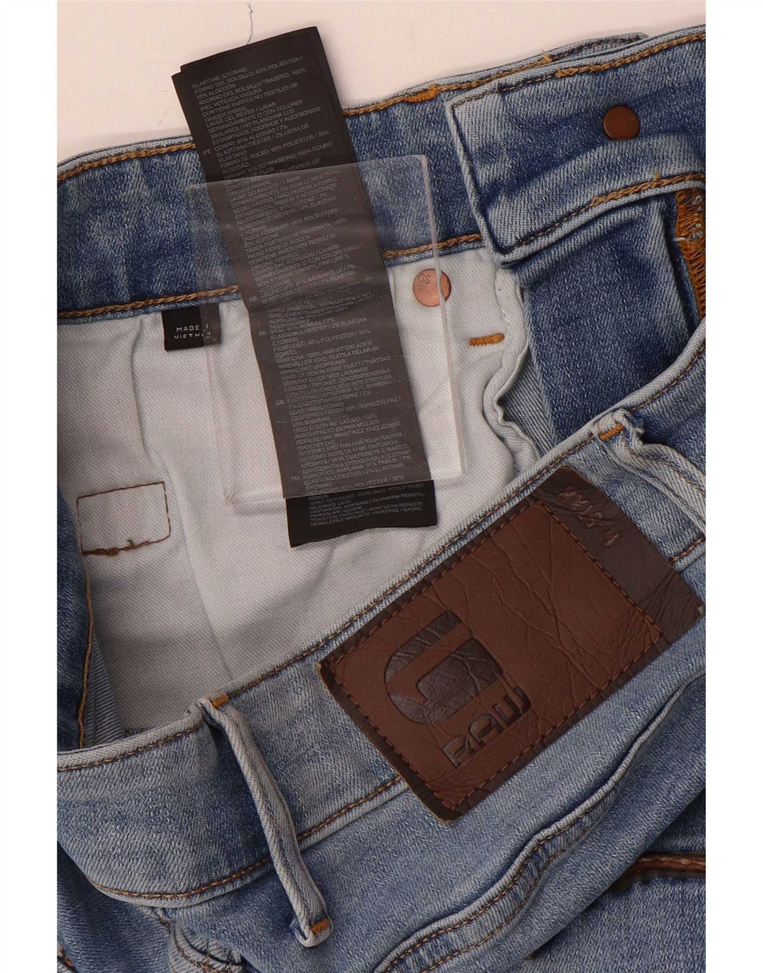 Jeans Slim Feminino G-Star W28 L30 Azul