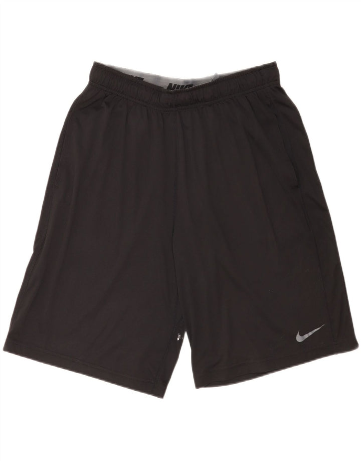 Shorts esportivos masculinos Nike Graphic Regular Fit grande poliéster preto