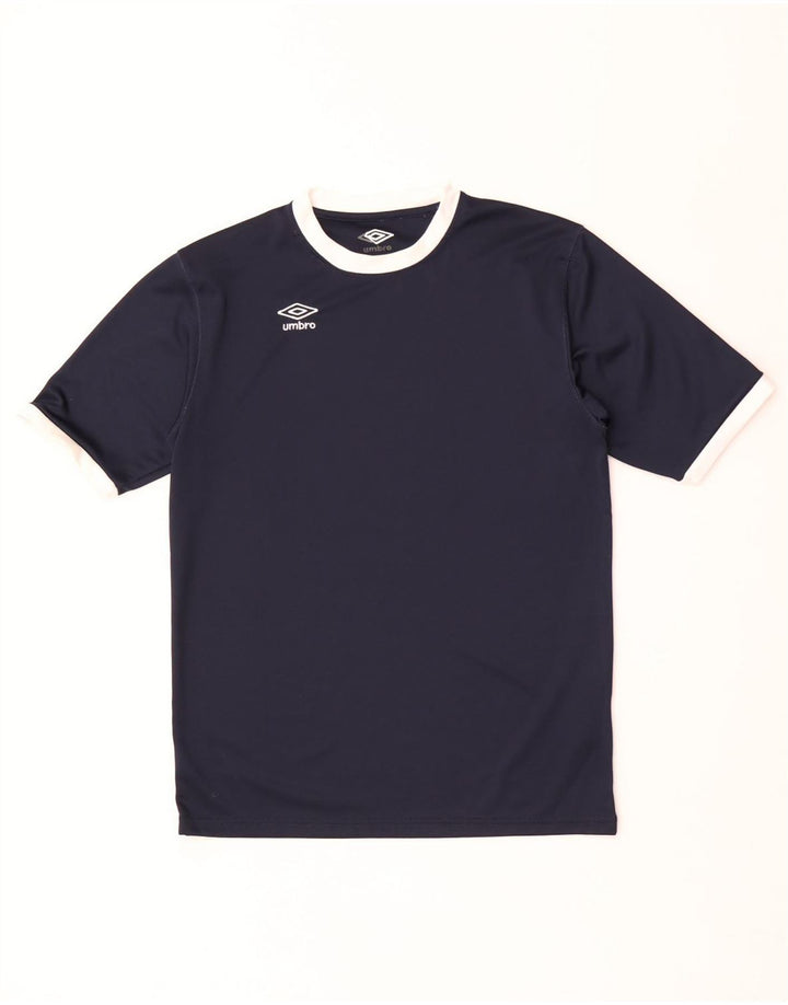 Umbro Camiseta Masculina Top Pequeno Poliéster Colourblock Azul Marinho