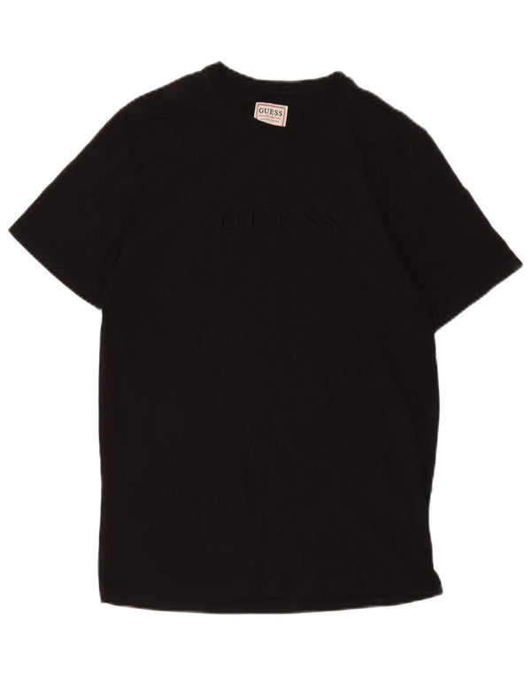 Guess Camiseta masculina gráfica Top UK 34 XS algodão preto