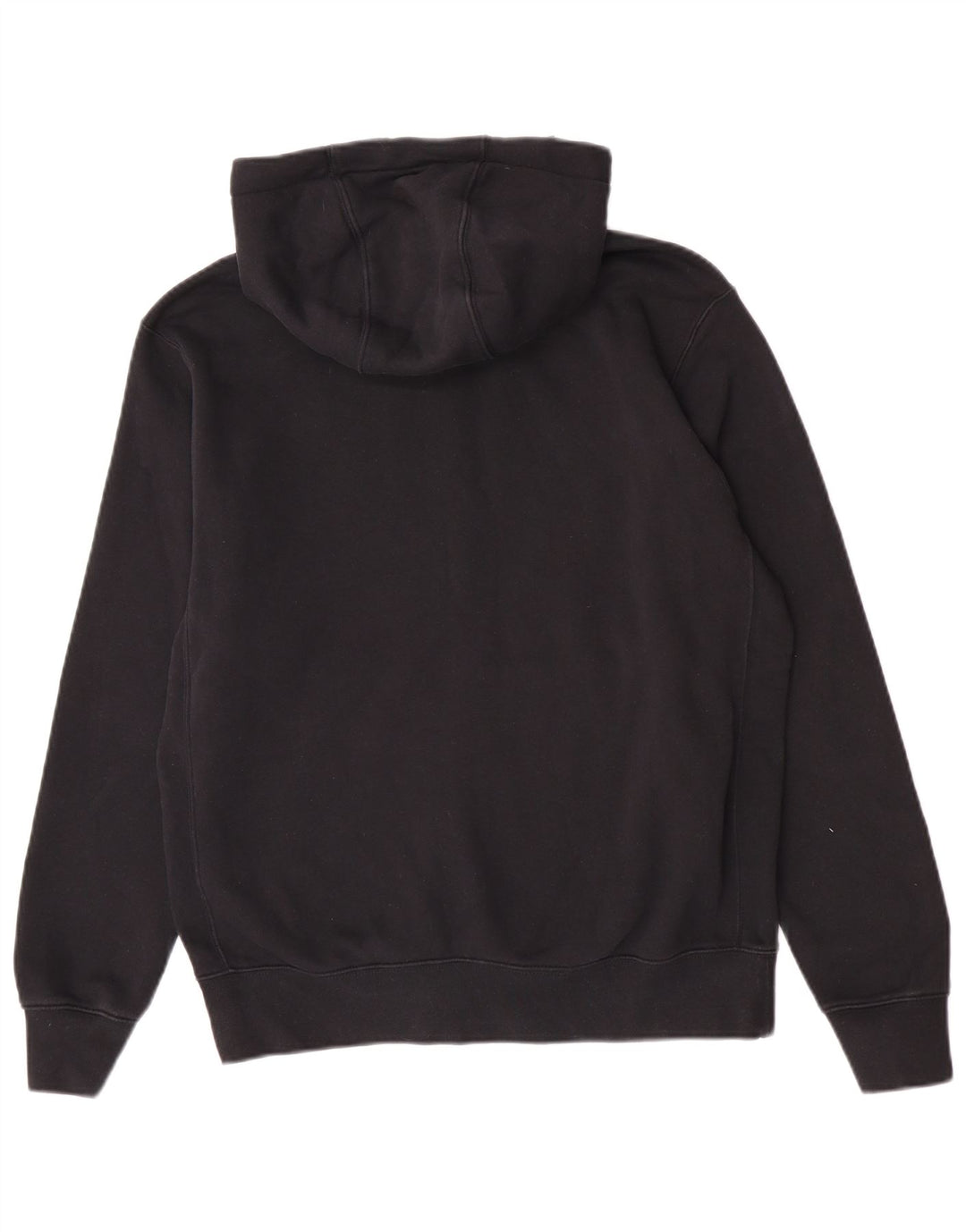 Suéter Nike masculino com capuz e zíper médio preto algodão