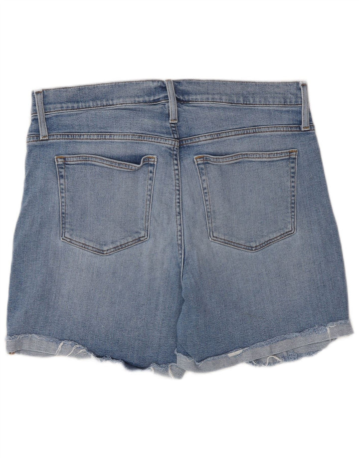 Shorts jeans feminino J. Crew W32 grande azul