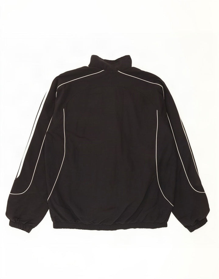 Adidas Mens Tracksuit Top Jacket UK 38/40 Médio Preto Poliéster