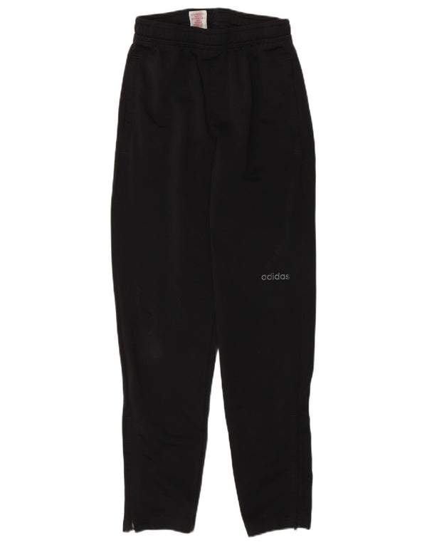 Calças de treino Adidas meninos 11-12 anos preto poliéster esportivo
