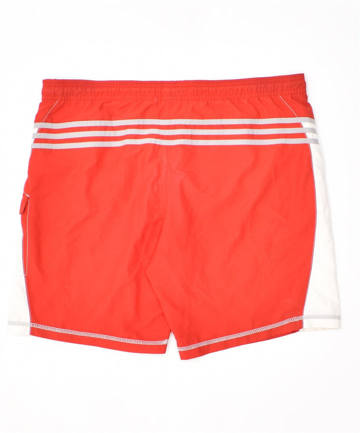 Shorts de natação masculinos ADIDAS em poliéster vermelho médio
