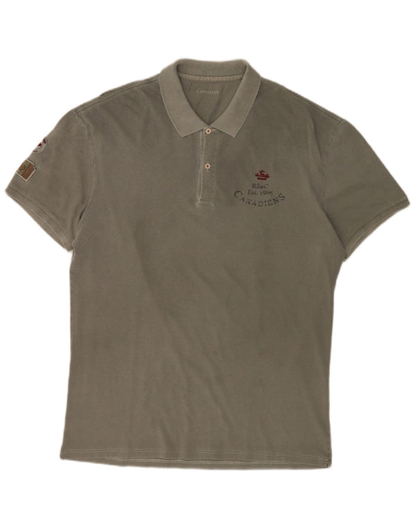 Camisa polo masculina gráfica Canadiens IT 56 2XL verde