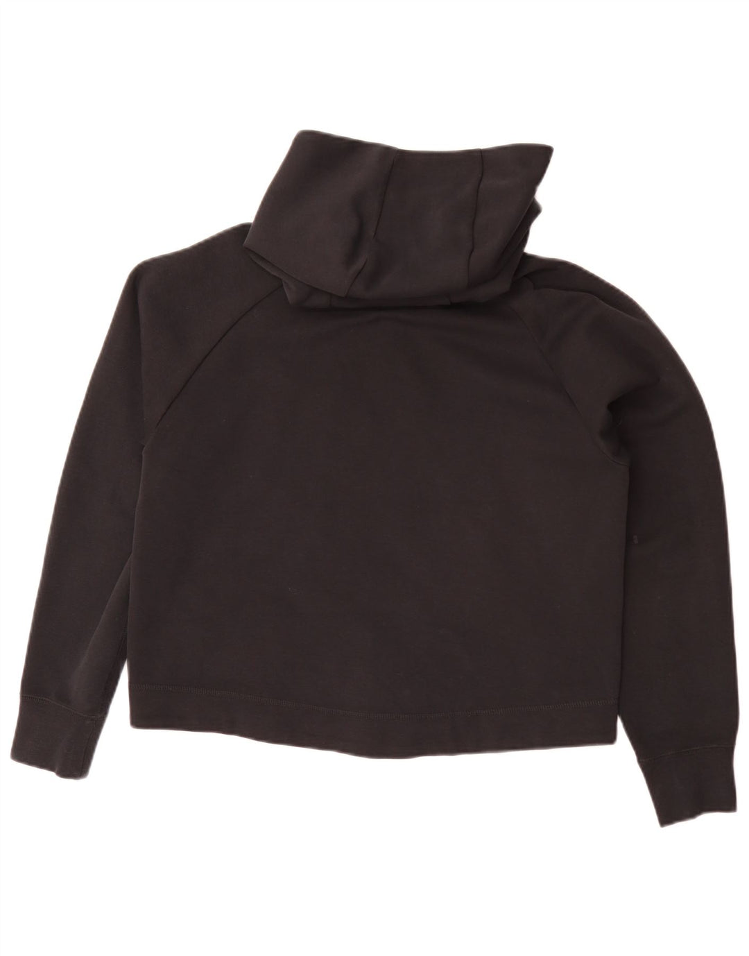 Suéter Nike feminino com capuz e zíper grande UK 10 pequeno preto