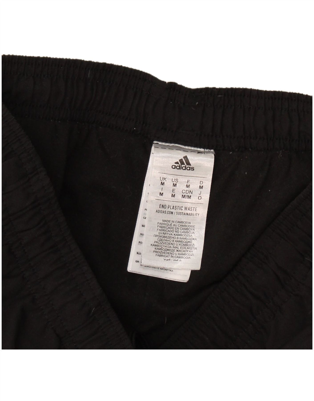 Adidas Mens Treino Calças Joggers Médio Poliéster Preto