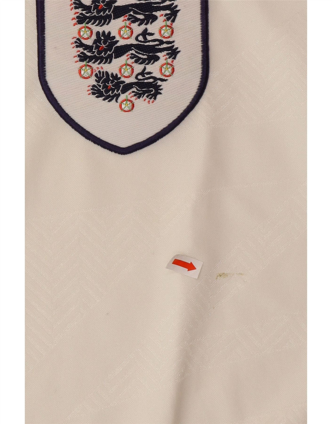 Camisa polo masculina UMBRO Inglaterra 1993-1994 Home Graphic XL poliéster branco