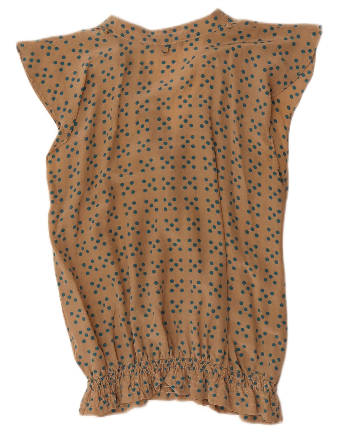 Patrizia Pepe Blusa feminina Top IT 38 XS Bege Polka Dot