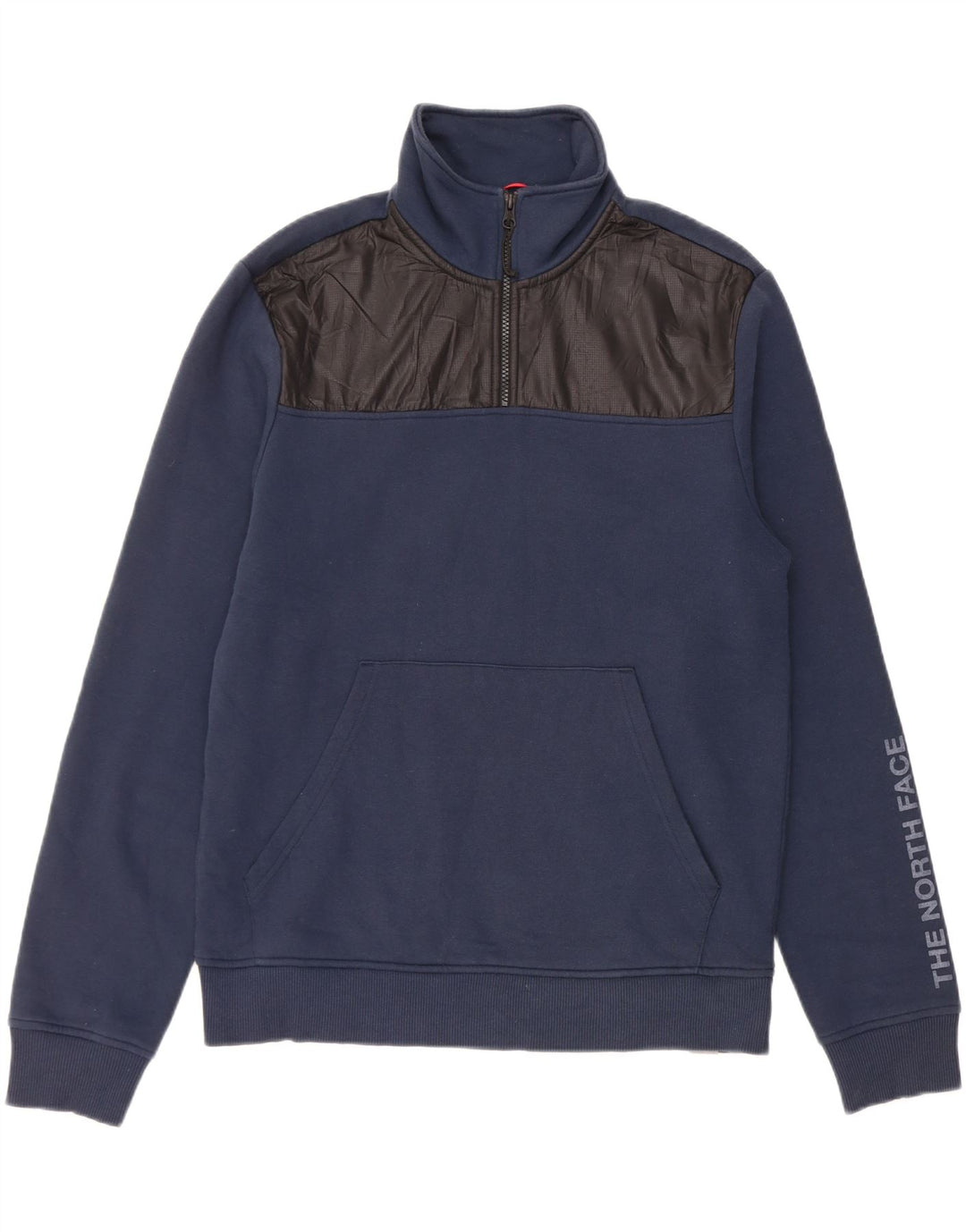 THE NORTH FACE moletom gráfico masculino jumper médio azul marinho colorblock