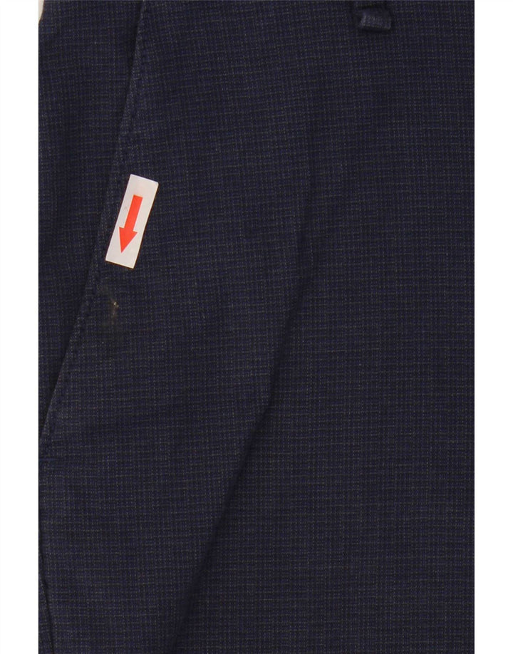 Calvin Klein Mens Chino Shorts W36 Grande Azul Marinho Xadrez