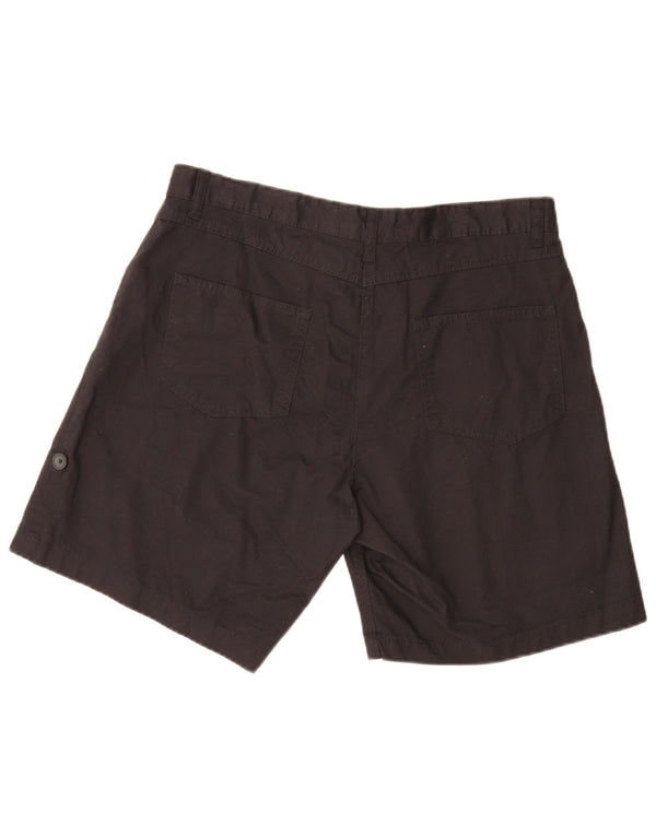 Shorts chino feminino Mountain Warehouse UK 14 grande W32 algodão preto