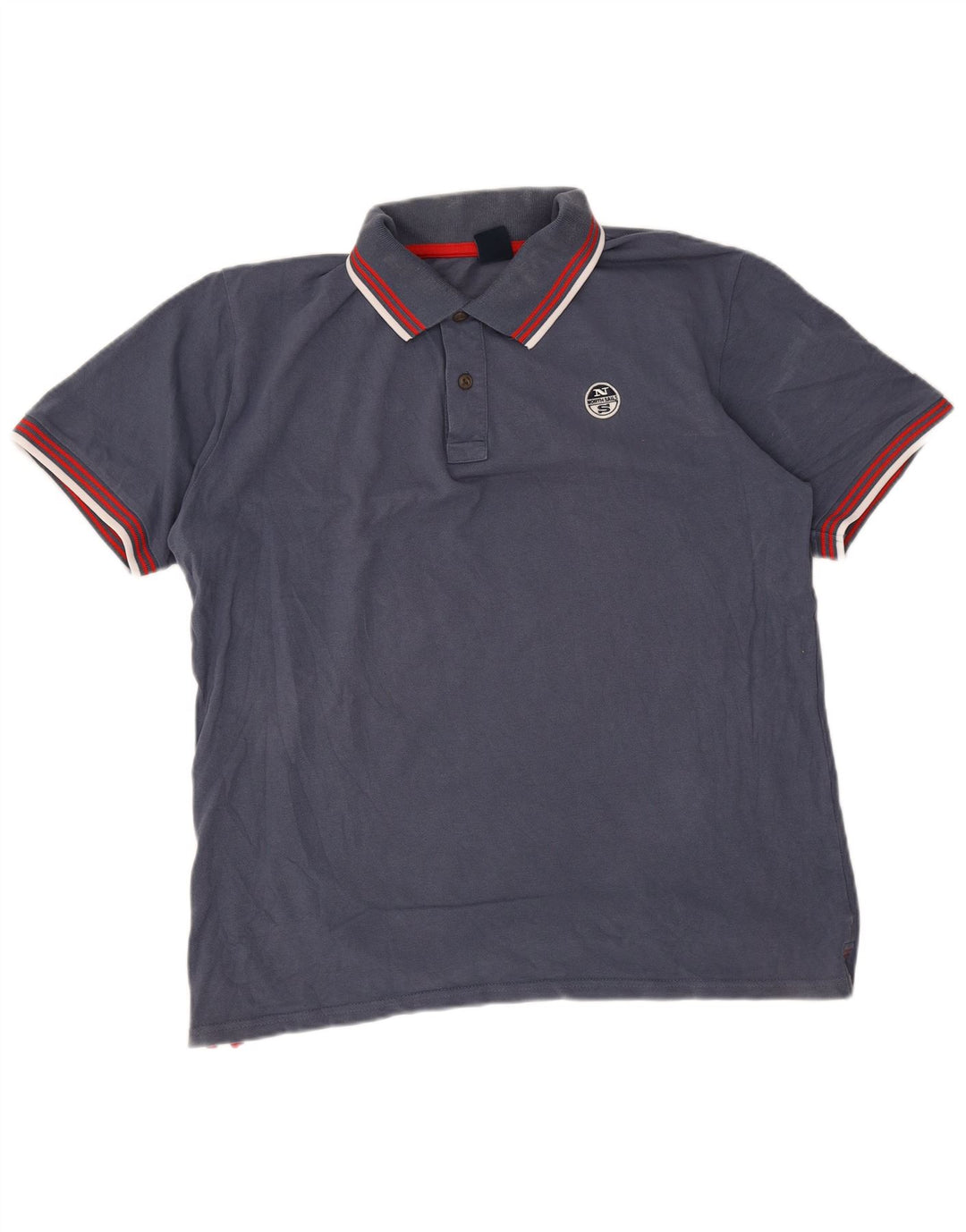 Camisa polo masculina North Sails grande algodão azul marinho