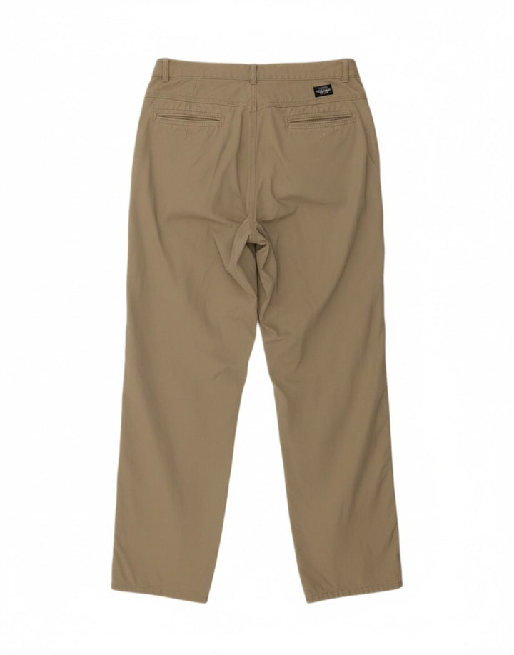 DOCKERS Calça masculina reta casual W33 L32 algodão bege