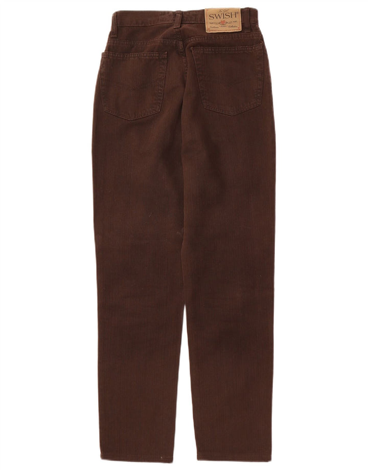 Calça casual feminina SWISH cônica W27 L27 algodão marrom