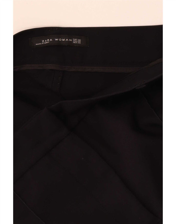 Zara Calça feminina casual bootcut EU 40 Médio W30 L32 preta