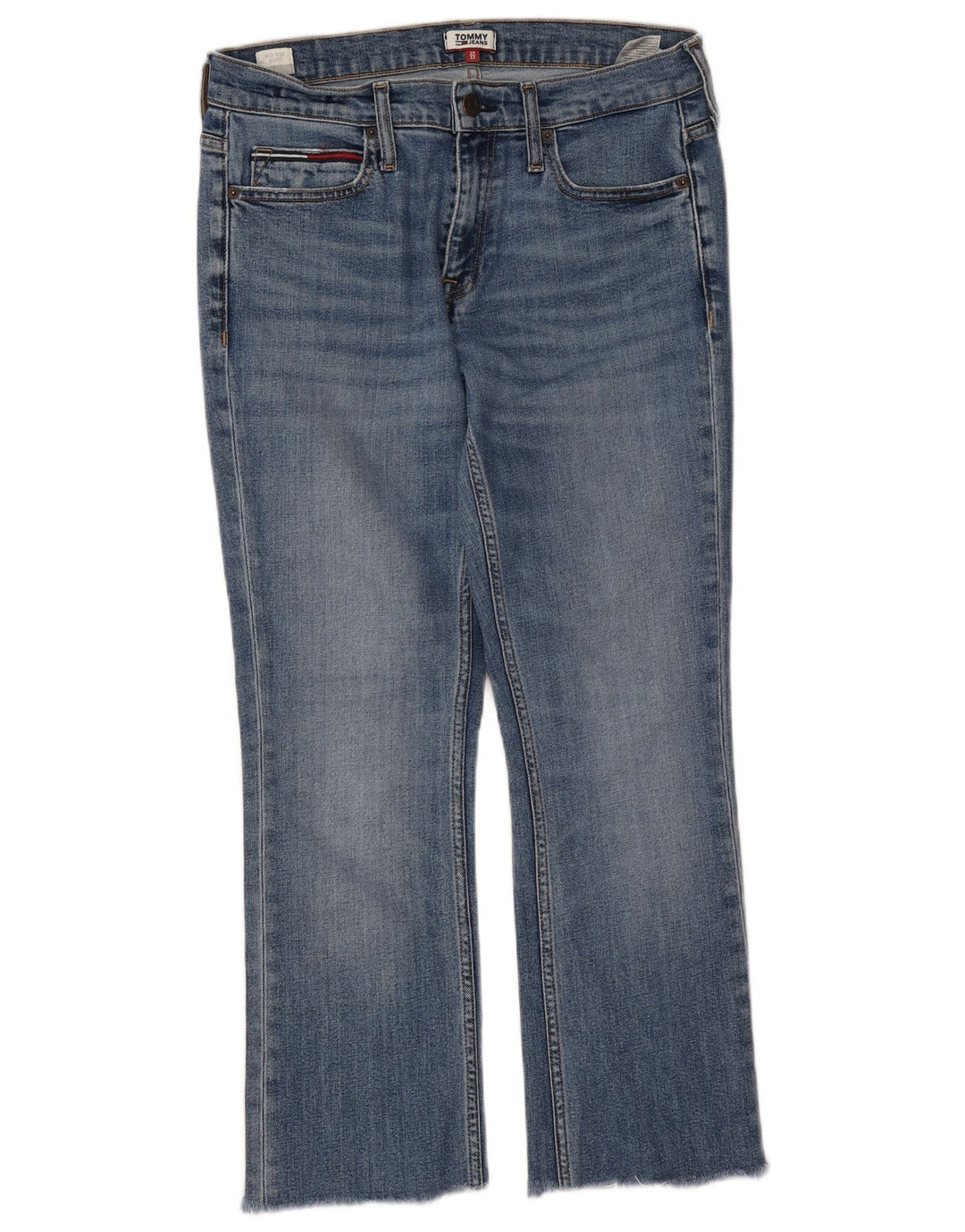 Jeans Tommy Hilfiger feminino cintura média bootcut W29 L25 algodão azul