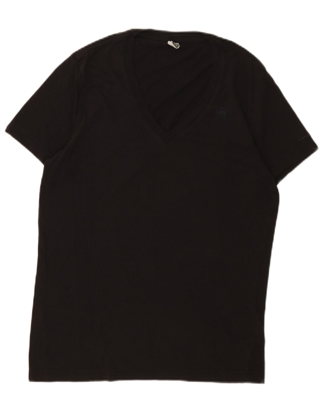 Camiseta masculina G-Star top pequeno algodão preto