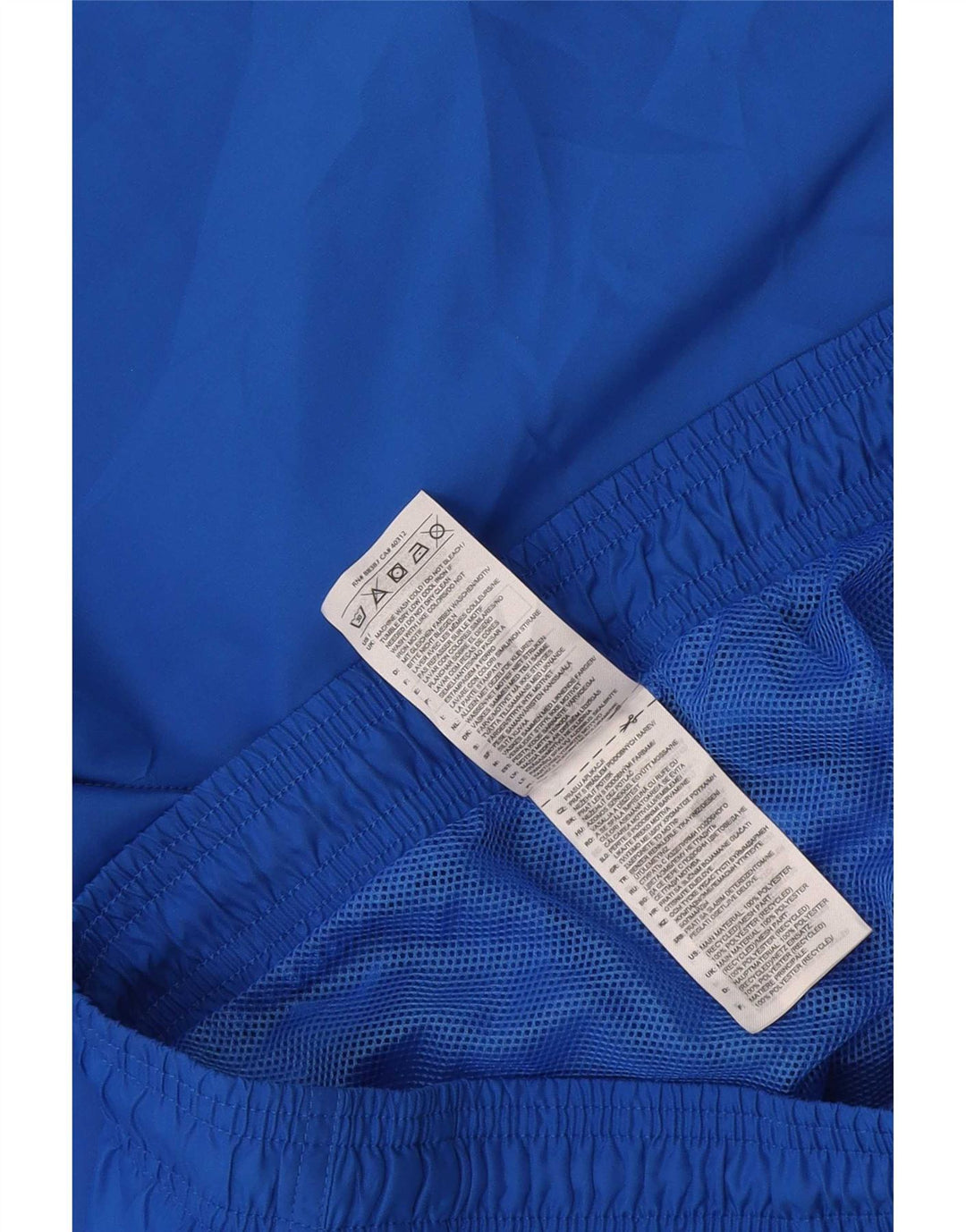 Shorts esportivos masculinos Adidas médio azul poliéster