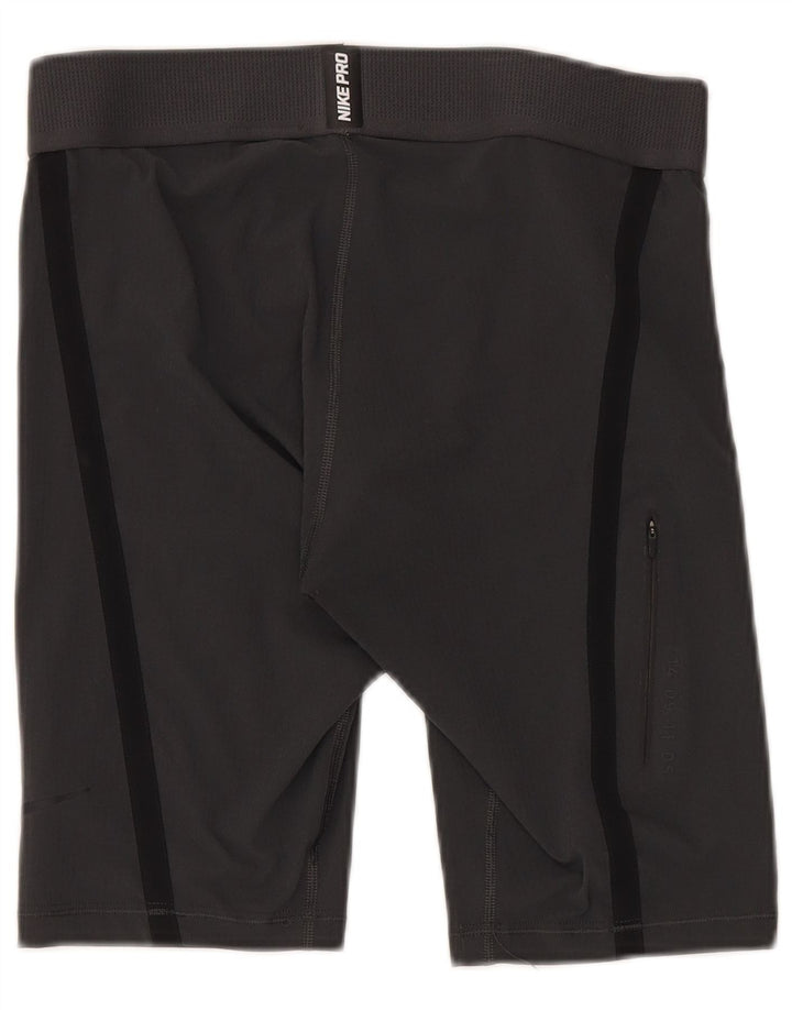 Shorts esportivos masculinos Nike grande poliéster cinza