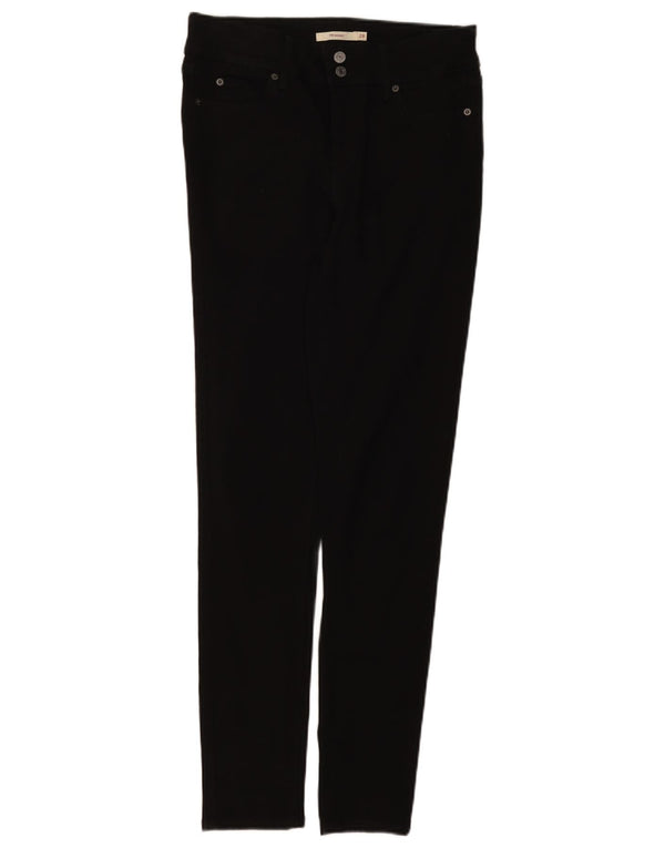 Calça jeans feminina Levi's 711 skinny W28 L30 algodão preto